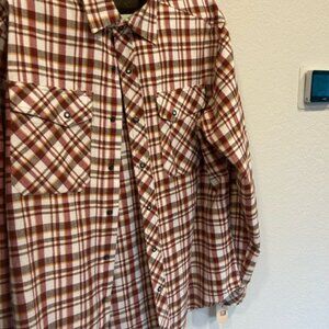 EXOFFICIO Brown Flannel Shirt- Unisex